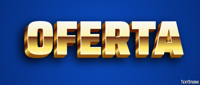 Oferta Efeito do texto
