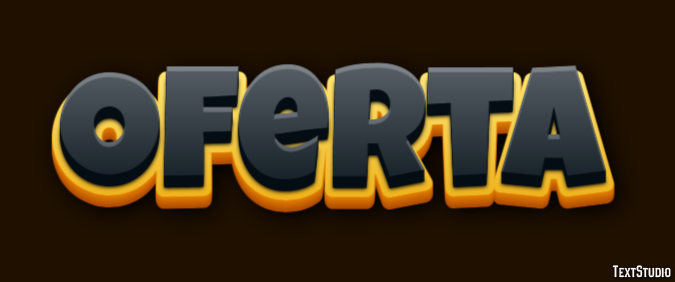 Oferta Efeito de texto