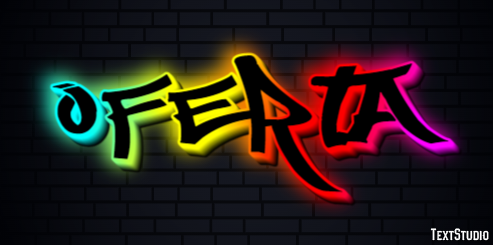 Oferta Efeito do texto