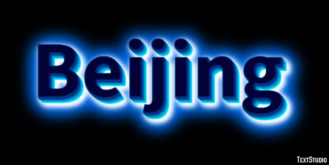 Beijing Текстовый эффект