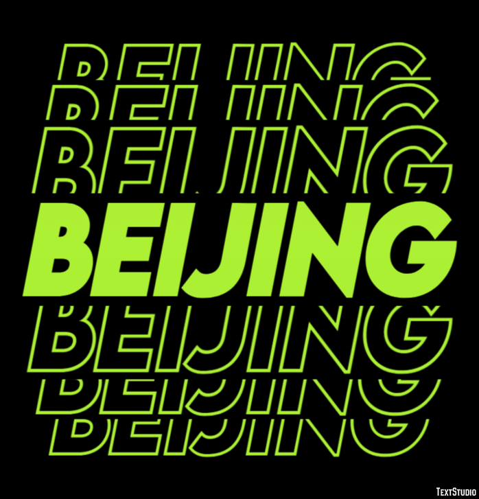 Beijing Текстовый эффект
