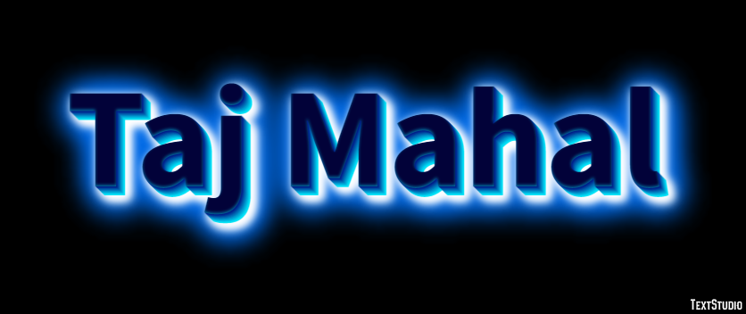 Taj Mahal Эффект текста