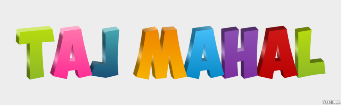 Taj Mahal Эффект текста