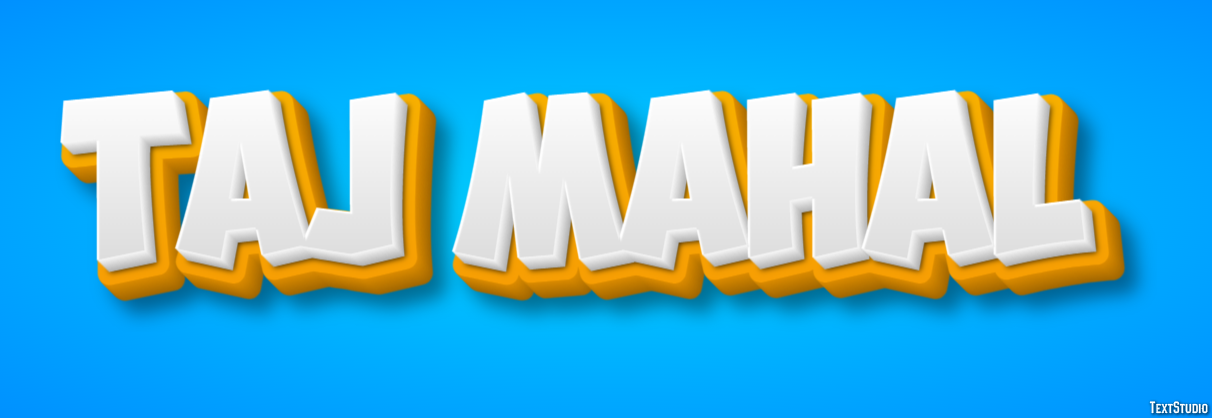 Taj Mahal Эффект текста