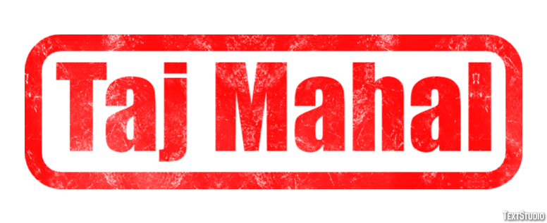 Taj Mahal Texteffekt