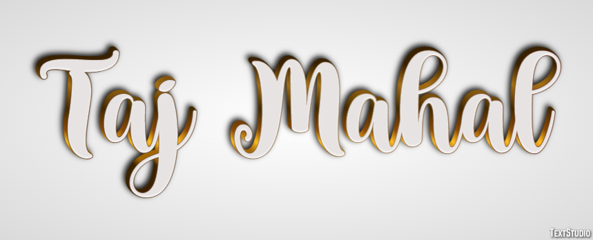 Taj Mahal Texteffekt