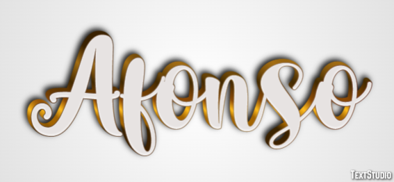Afonso Efeito de texto