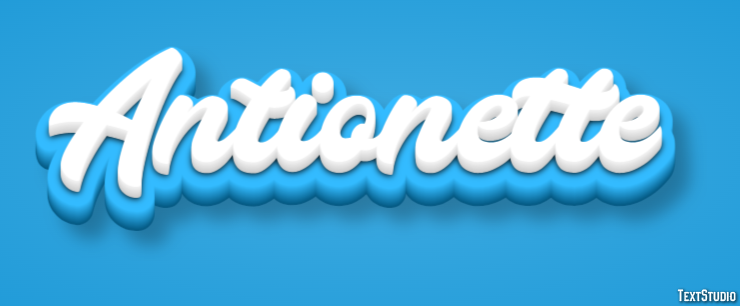 Antionette Efeito de texto