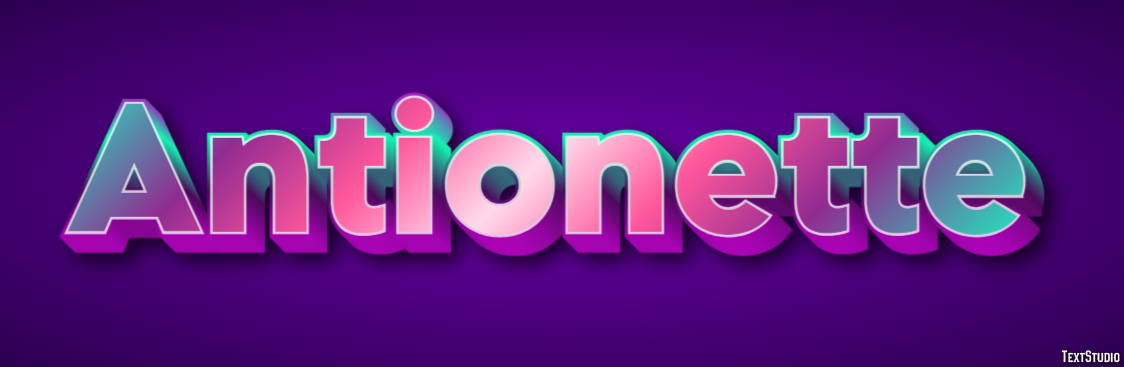 Antionette Texteffekt