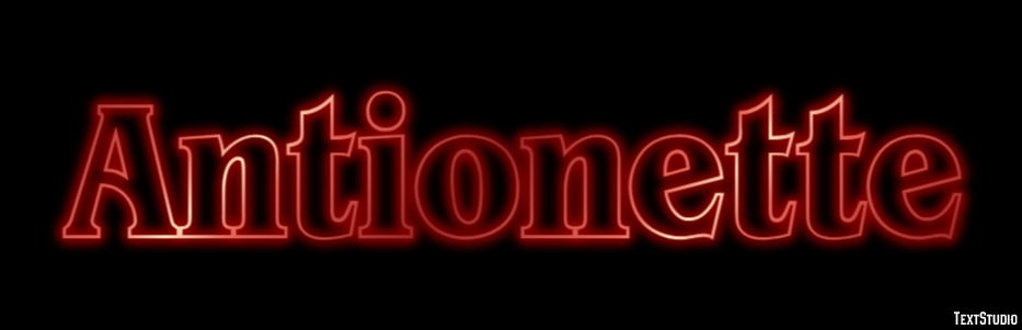 Antionette Text effect