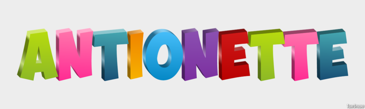 Antionette Texteffekt