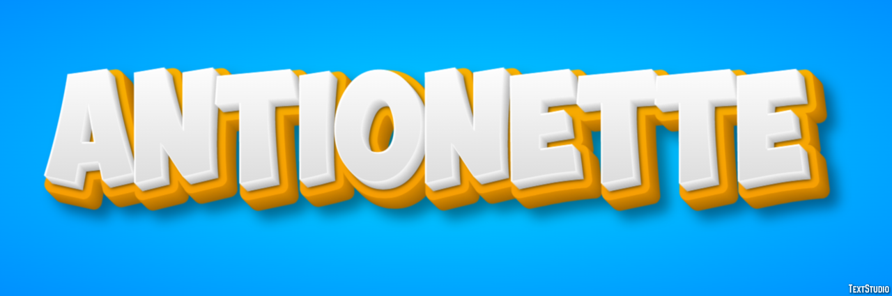 Antionette Text effect