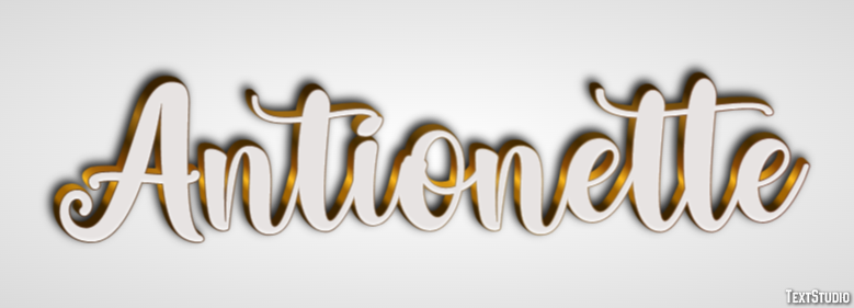 Antionette Text effect