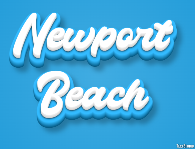 Newport Beach Efekt tekstowy
