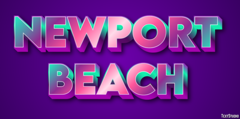 Newport Beach Efekt tekstowy