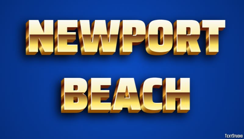 Newport Beach Efekt tekstowy