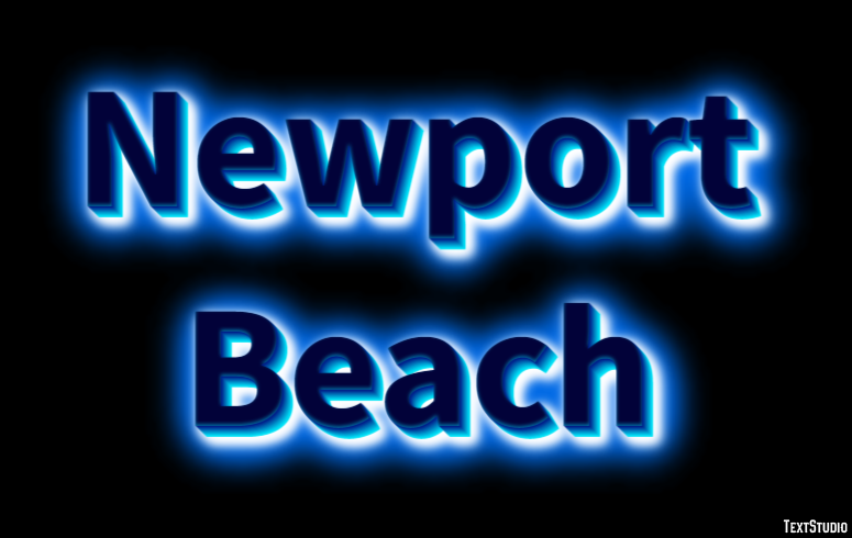 Newport Beach Эффект текста