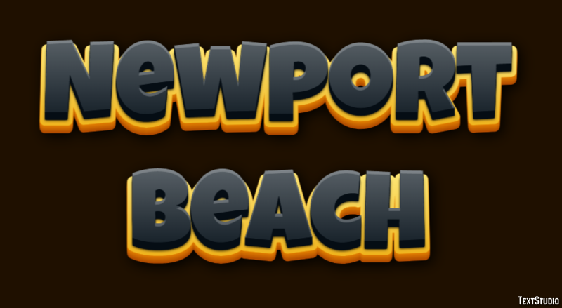 Newport Beach Efeito de texto