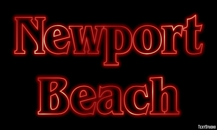 Newport Beach Efekt tekstowy
