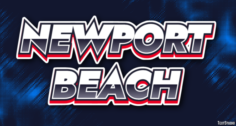 Newport Beach Efeito de texto