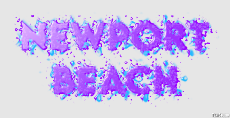 Newport Beach Texteffekt