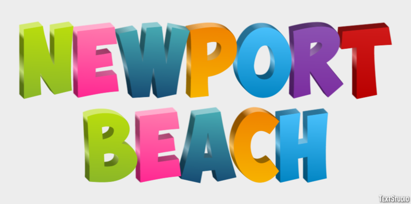 Newport Beach Efekt tekstowy