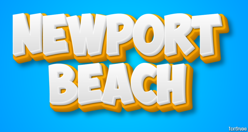 Newport Beach Efekt tekstowy