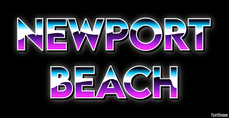 Newport Beach Efeito de texto