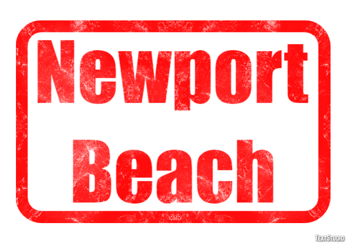 Newport Beach Efekt tekstowy