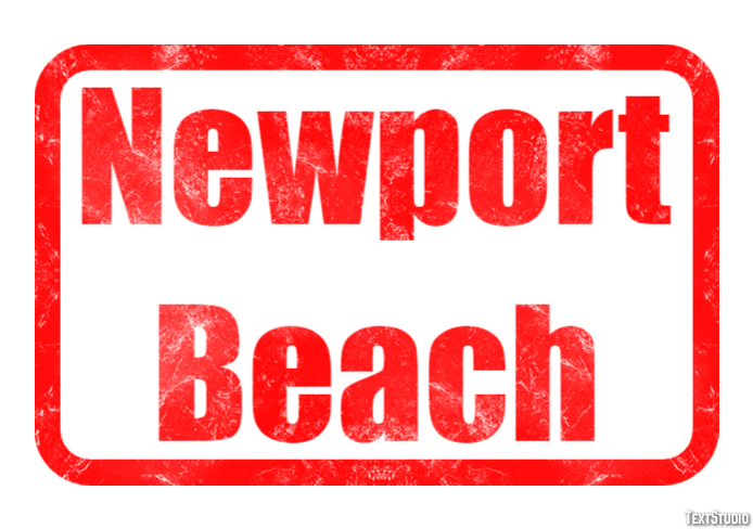 Newport Beach Efeito de texto