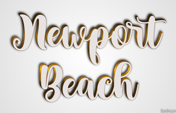Newport Beach Efeito de texto