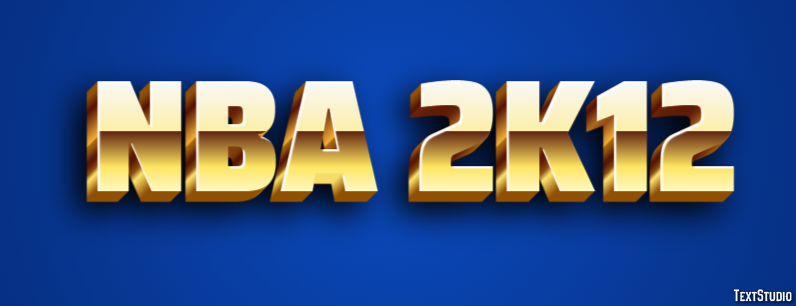 NBA 2K12 Effetto testo