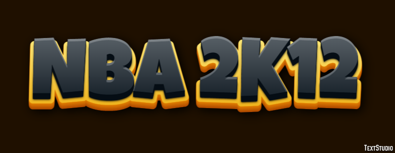 NBA 2K12 Effetto testo