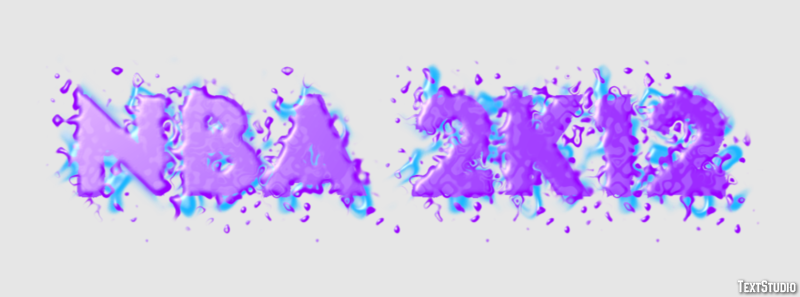 NBA 2K12 Texteffekt