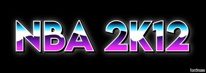 NBA 2K12 Effetto testo