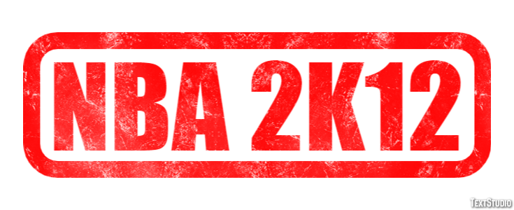 NBA 2K12 Effetto testo