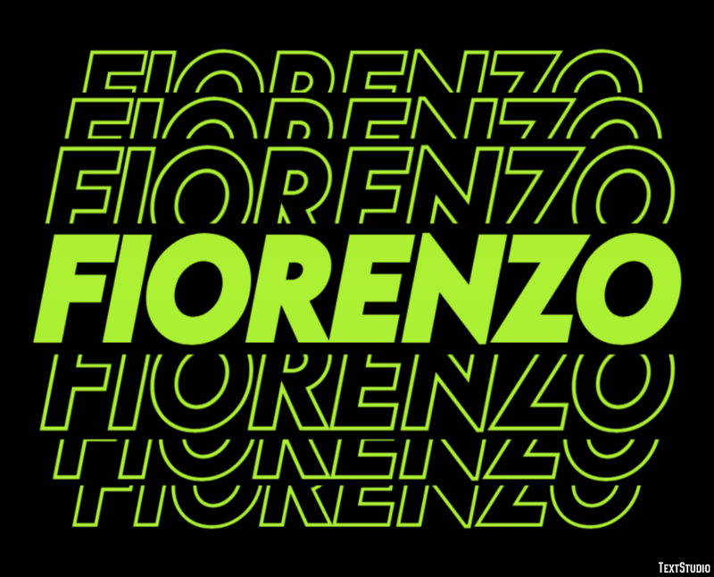 Fiorenzo Effetto testo
