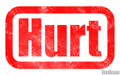 Hurt Efecto de Texto