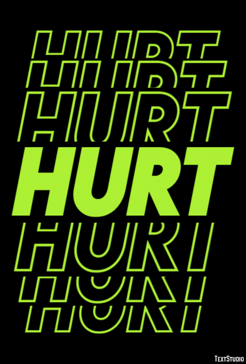 Hurt テキスト効果