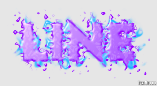 Line Text effect