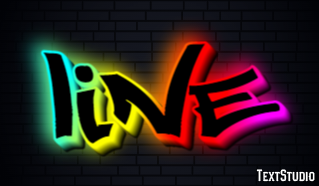 Line Text effect