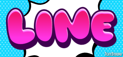 Line Text effect