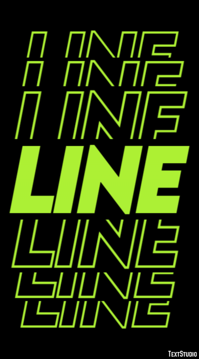 Line Text effect