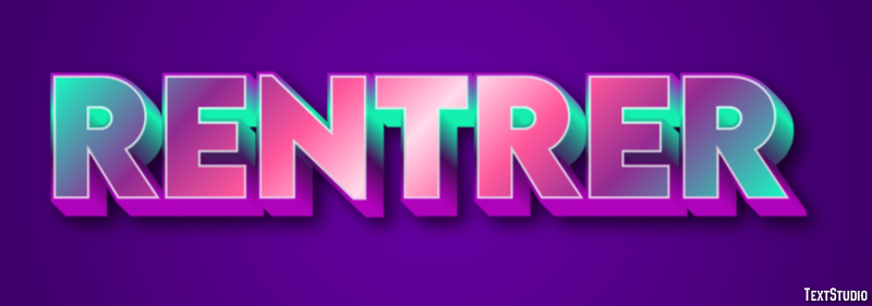 Rentrer Effet de Texte