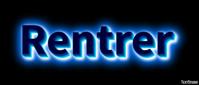 Rentrer Effet de texte