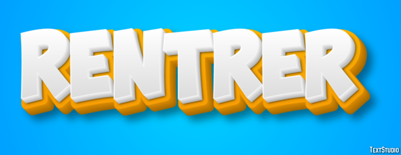 Rentrer Effet de Texte