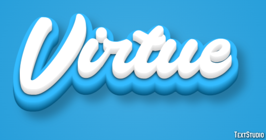 Virtue Text effect