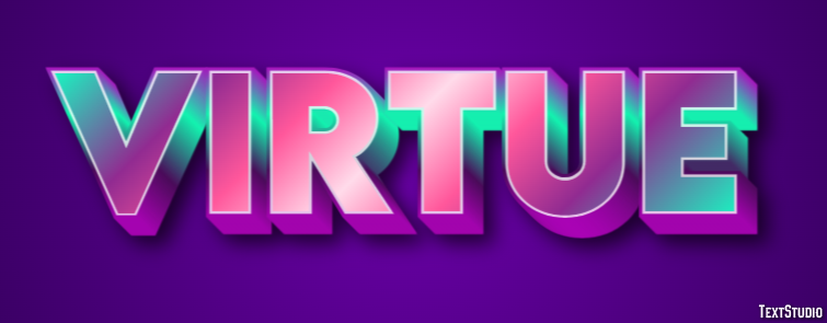 Virtue Text effect