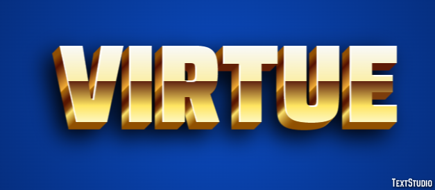 Virtue Text effect
