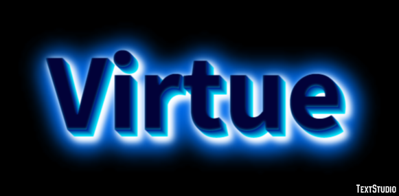 Virtue Text effect